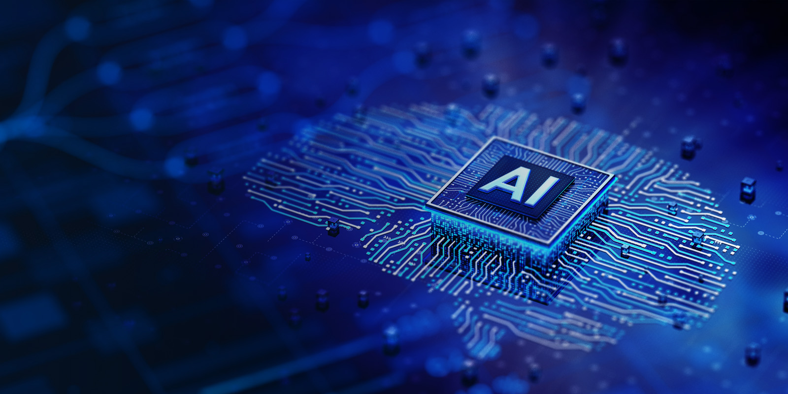 Concept image of AI and intellectual property