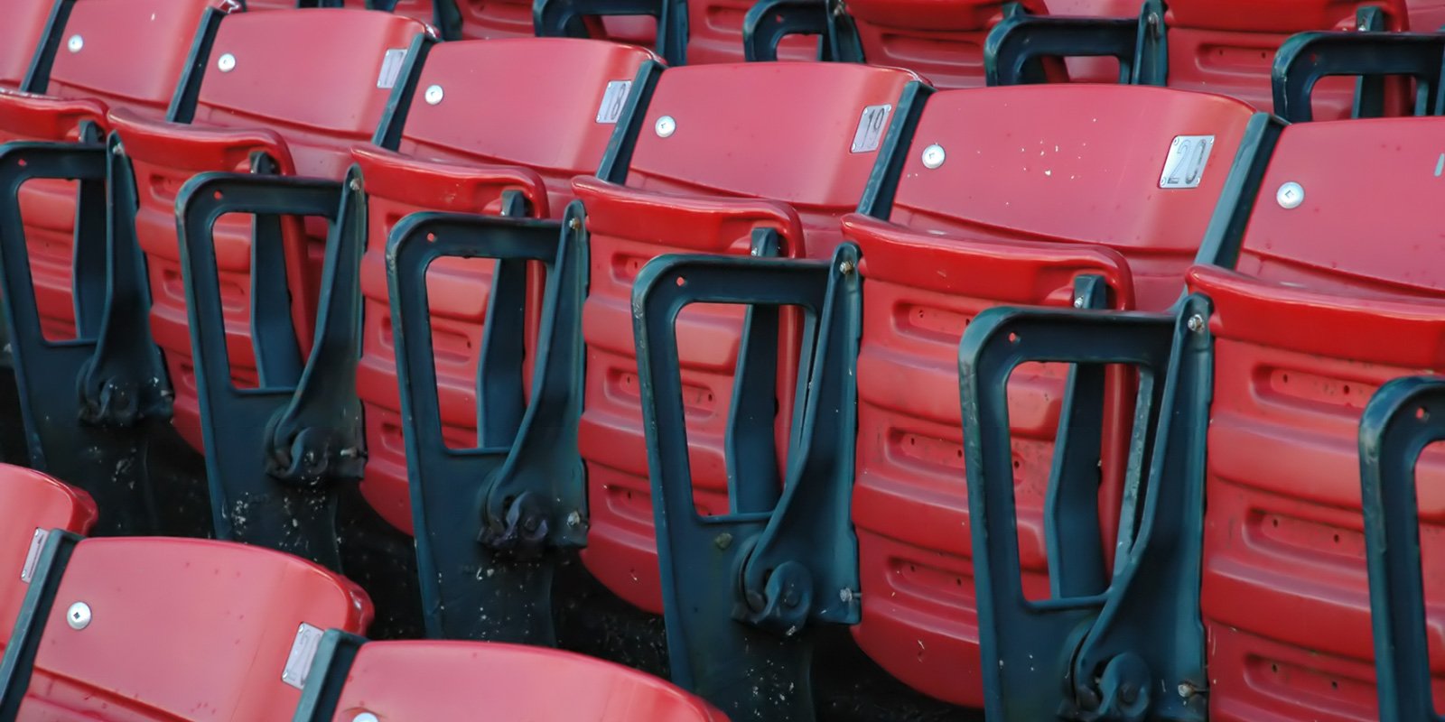 Empty stadium seats