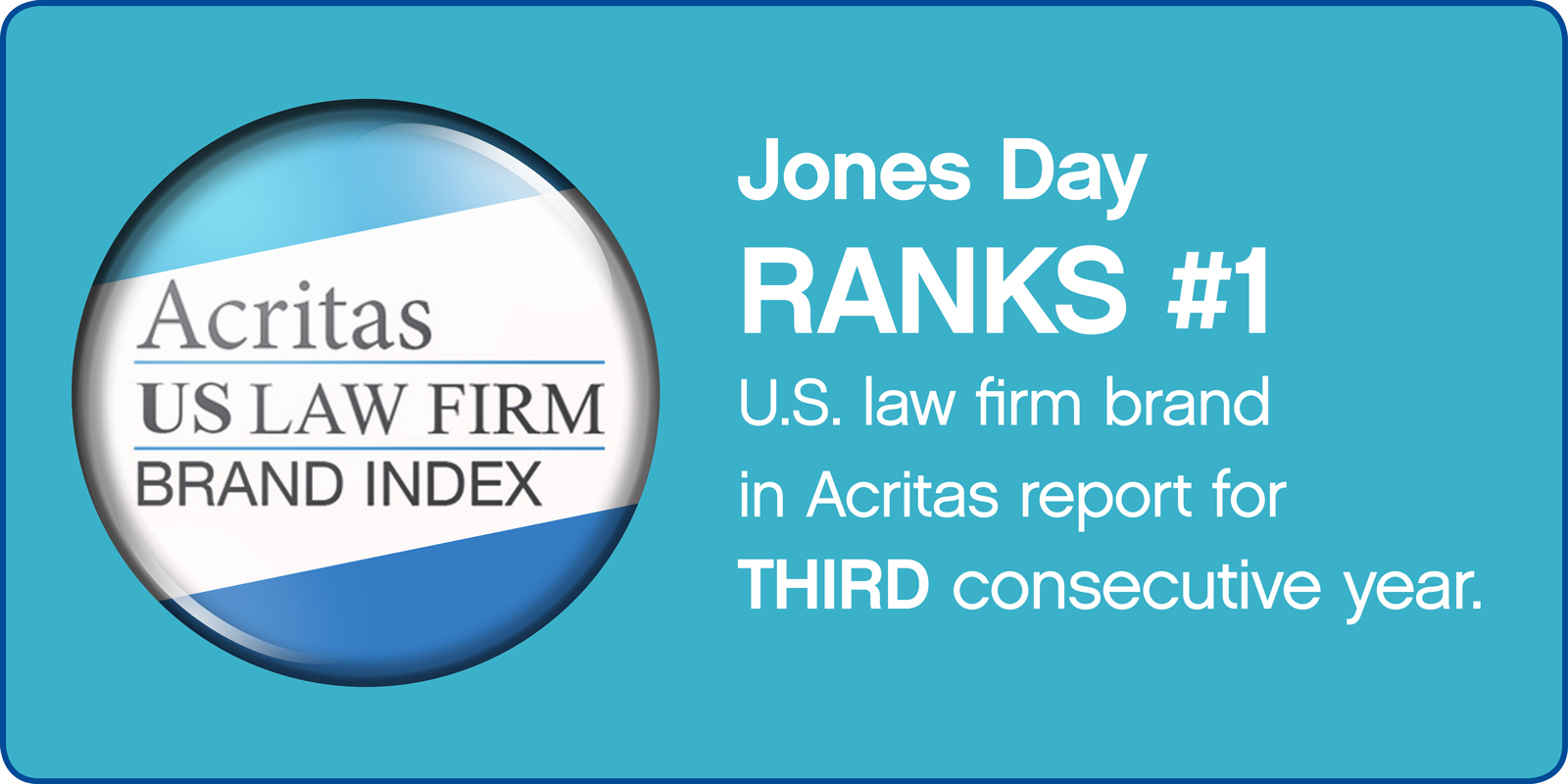 Jones Day ranks #1 in Acritas