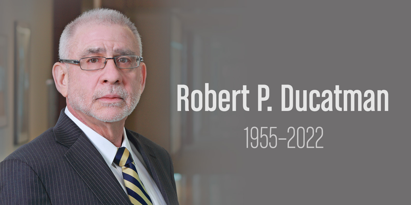 Image of Rob Ducatman, Jones Day Partner, with birth and death years