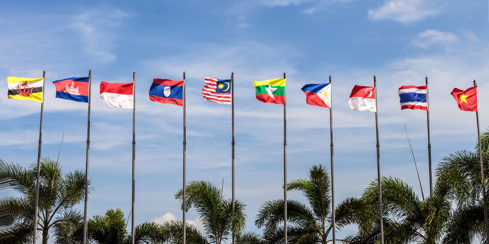 ASEAN flags